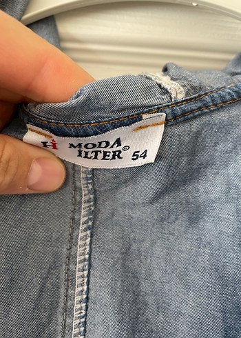 Kapüşonlu Uzun Kot Yağmurluk - Görsel 6