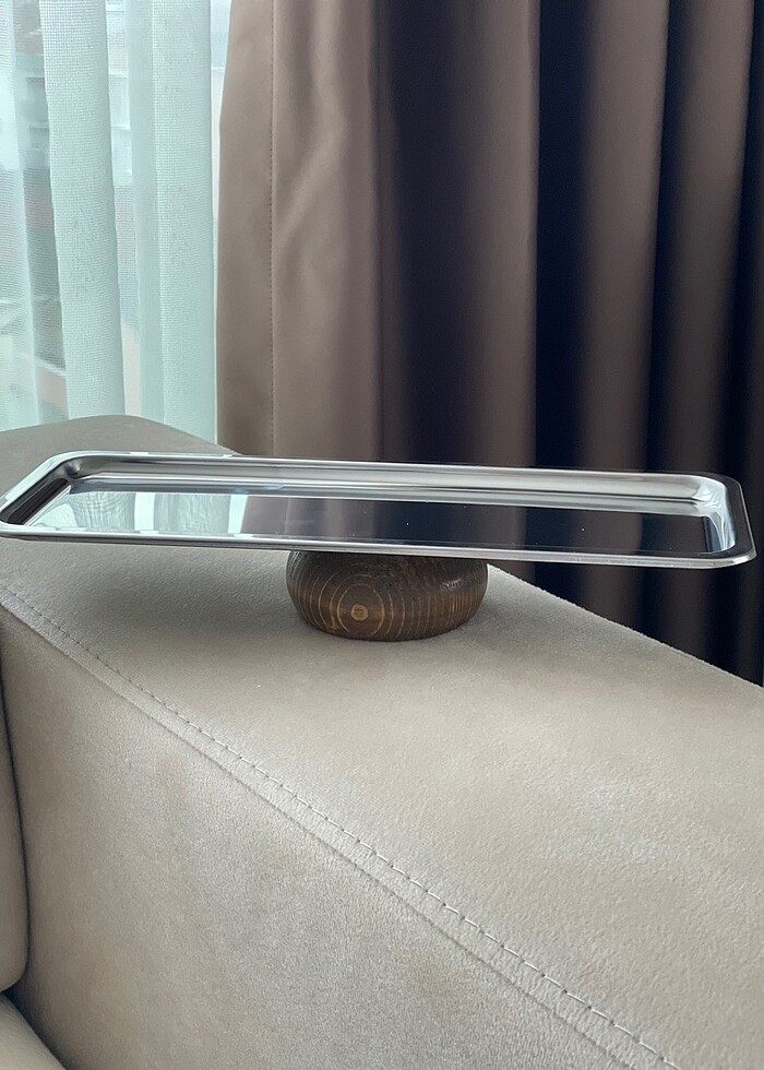 Ahşap ayaklı metal sunumluk - Görsel 5