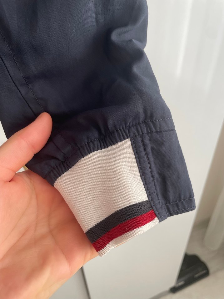 Erkek Mavi Gri Fermuarlı Yağmurluk - Görsel 3