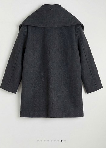 Lc wakiki atkılı dik yaka kaşe kaban - Görsel 3