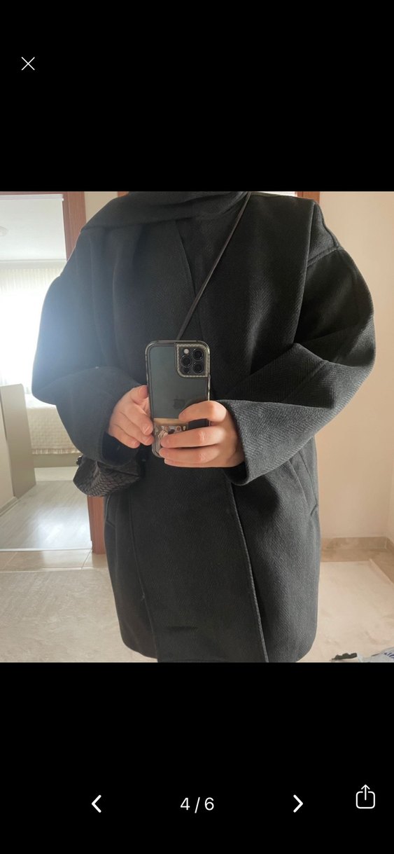 Lc wakiki atkılı dik yaka kaşe kaban - Görsel 4