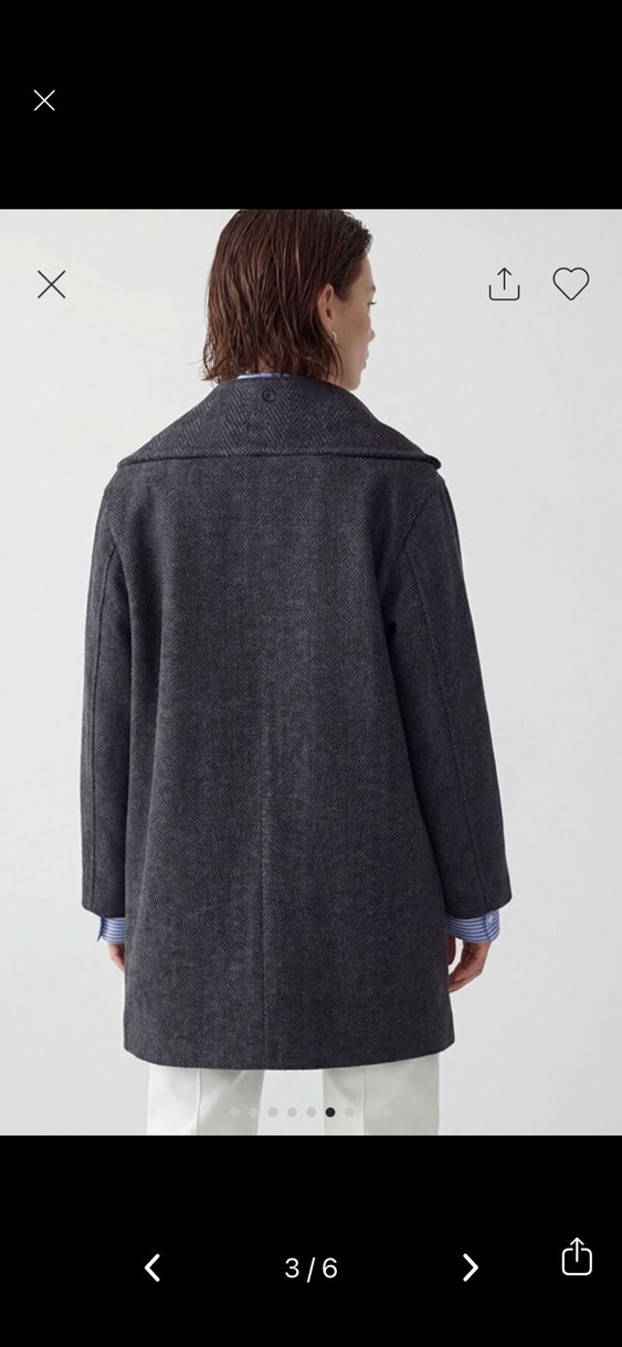 Lc wakiki atkılı dik yaka kaşe kaban - Görsel 5