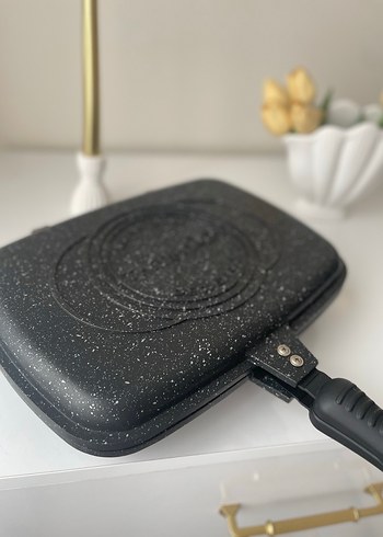 Siyah Çift Taraflı Tava sıfır ürün - Görsel 6