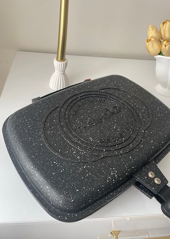 Siyah Çift Taraflı Tava sıfır ürün - Görsel 5