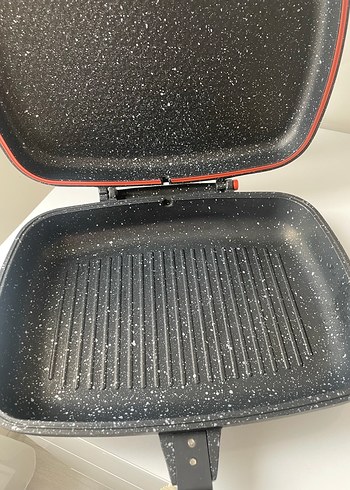 Siyah Çift Taraflı Tava sıfır ürün - Görsel 4