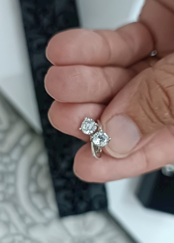 Accessorize tek taş Klasik Küpe