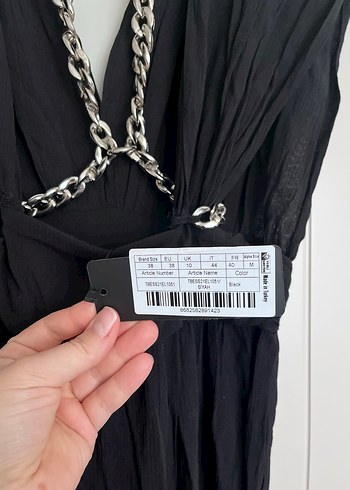 Siyah plaj elbisesi - Görsel 4