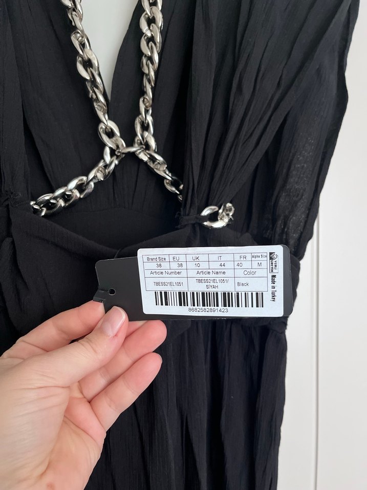 Siyah plaj elbisesi - Görsel 4