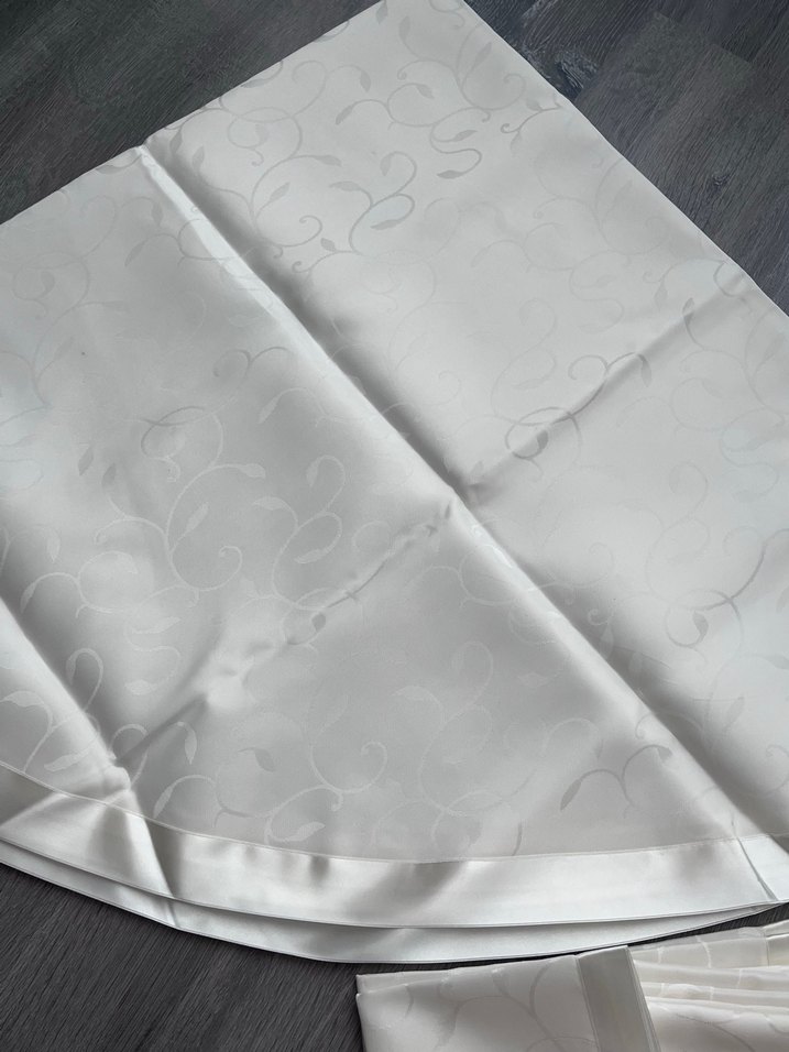 Nakışlı Beyaz  Masa Örtüsü - Görsel 4