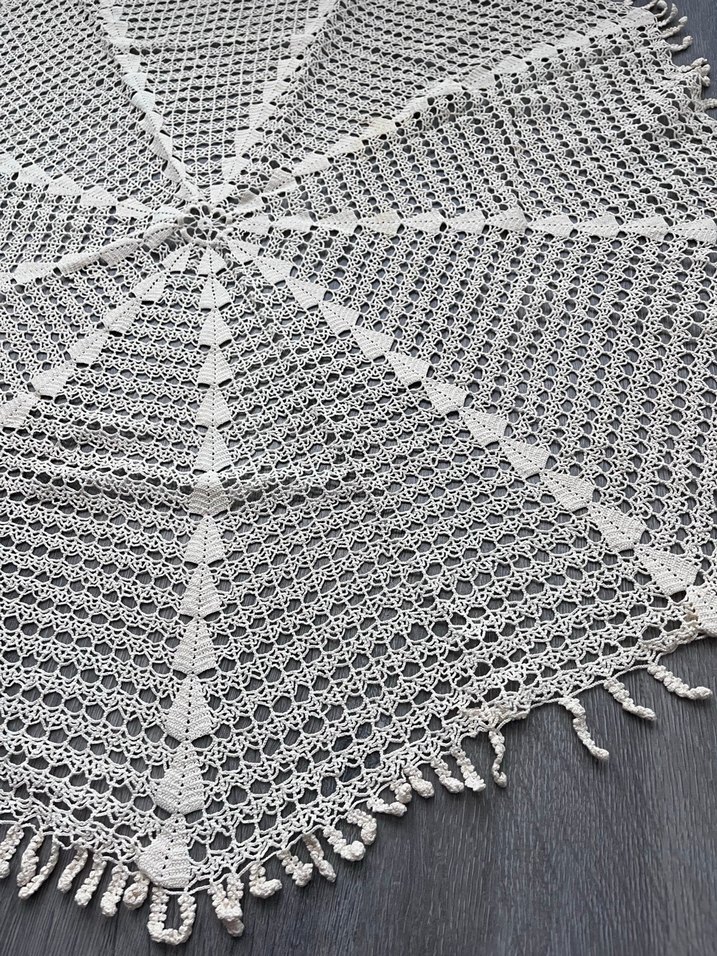 El Örgüsü Yuvarlak fiskos masası örtüsü - Görsel 2