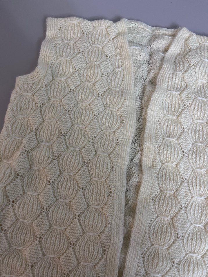 Beyaz Örgü Kadın Yelek - Görsel 2