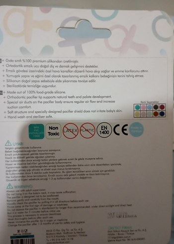  Beden OiOi Pastel Mavi Emzik Seti