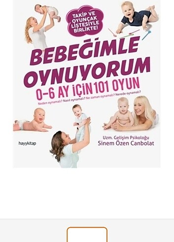 Bebeğimle oynuyorum kitap 