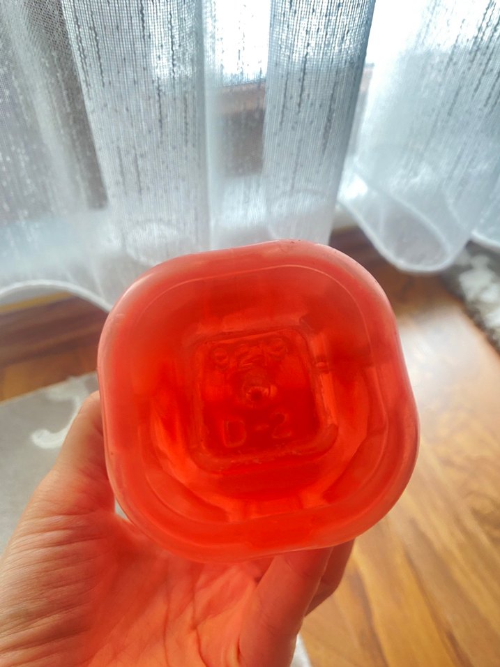 Pastel Kırmızı Bebek Biberonu - Görsel 4