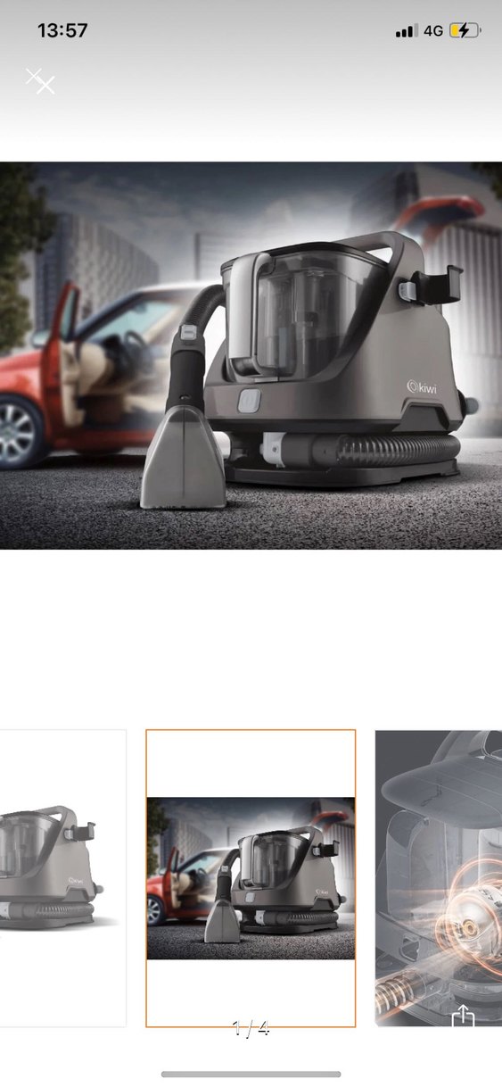 Kiwi KCC-4320 Koltuk ve Halı Yıkama Makinesi Siyah - Görsel 3