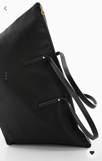 Beden Mango siyah shopper çanta