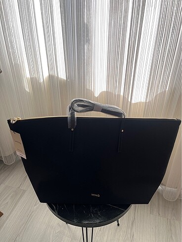Beden siyah Renk Mango siyah shopper çanta