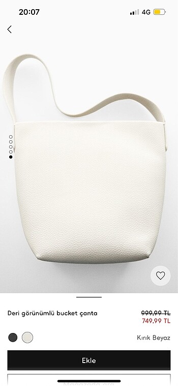  Beden beyaz Renk Mango shopper çanta