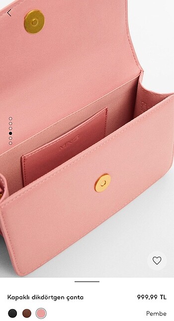 Mango Mango pastel pembe çapraz çanta