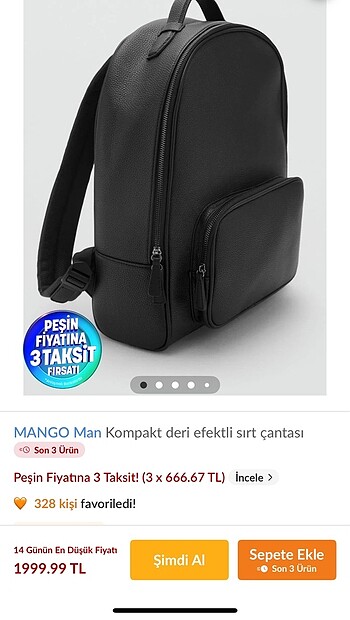 Mango sırt çantası ???? 