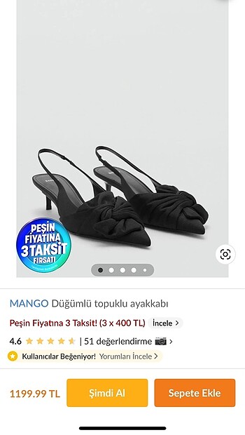 Mango topuklu ayakkabı