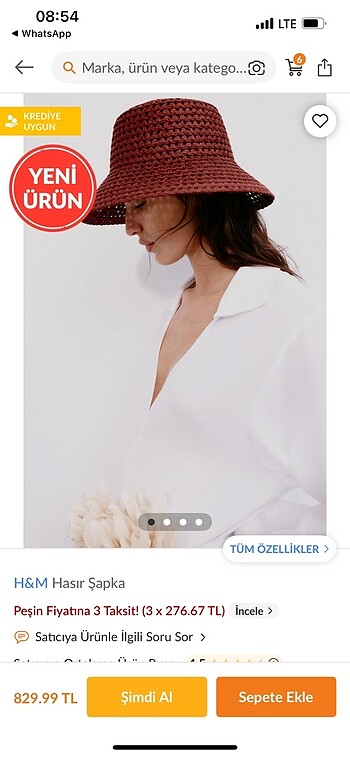 H&M şapka