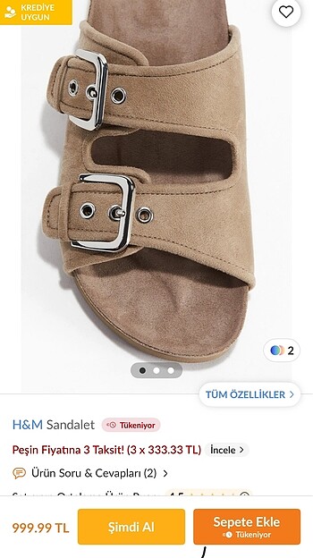 H&M sandalet