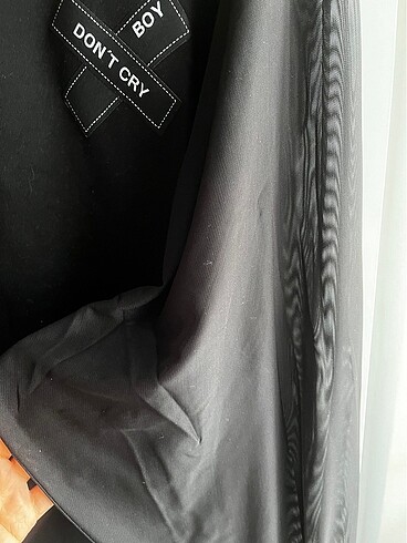 Kolları tül bluz - Görsel 5