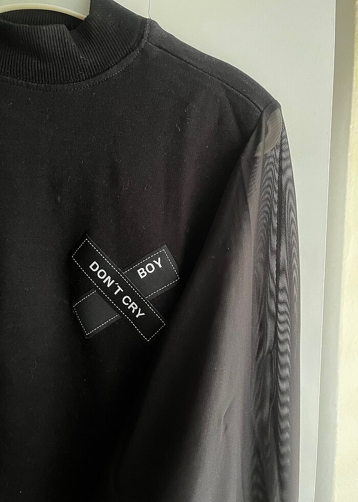 Kolları tül bluz - Görsel 3