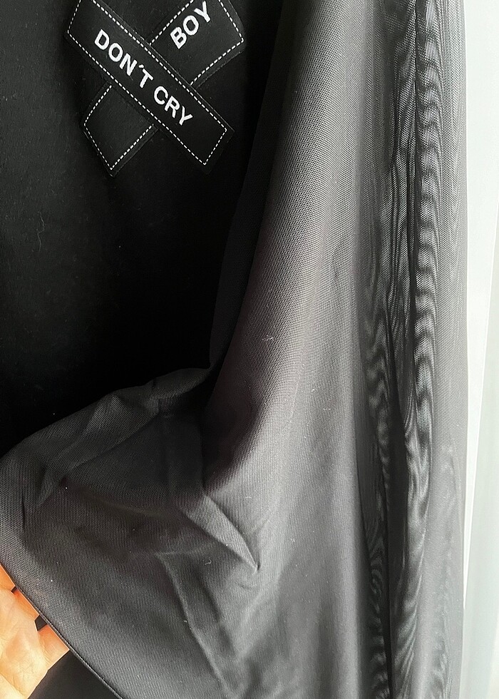 Kolları tül bluz - Görsel 5