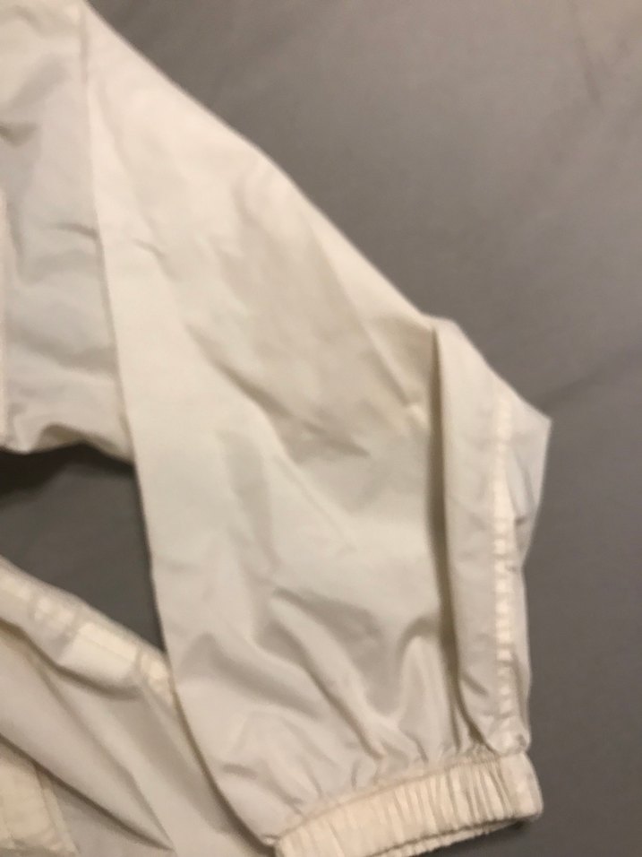 Beyaz Rahat Kesim yağmurluk - Görsel 5