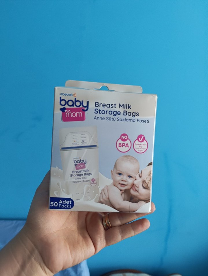 Baby Mom Anne Sütü Saklama Poşeti 50'li - Görsel 2