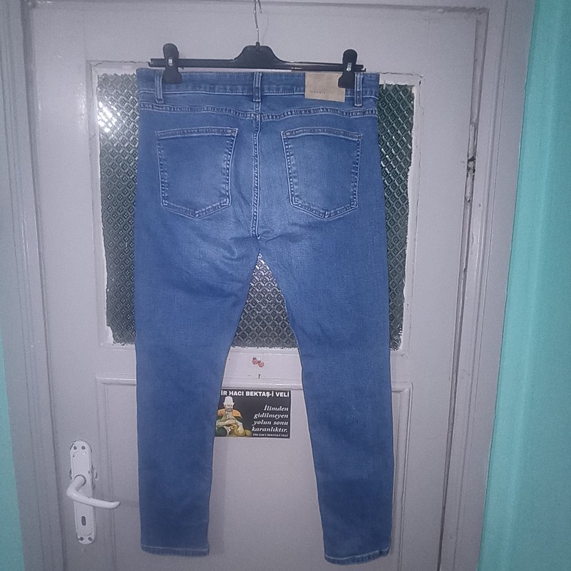 Koton Mavi Regular Fit Denim Pantolon - Görsel 4