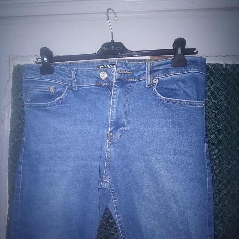 Koton Mavi Regular Fit Denim Pantolon - Görsel 2