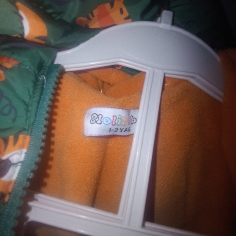 Kapüşonlu Baskılı Bebek Çocuk Mont 1 2 yaş - Görsel 3