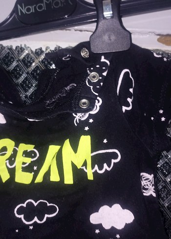 Çocuk Siyah Pamuklu Baskılı Tişört - Görsel 2