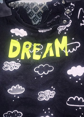 Çocuk Siyah Pamuklu Baskılı Tişört - Görsel 3