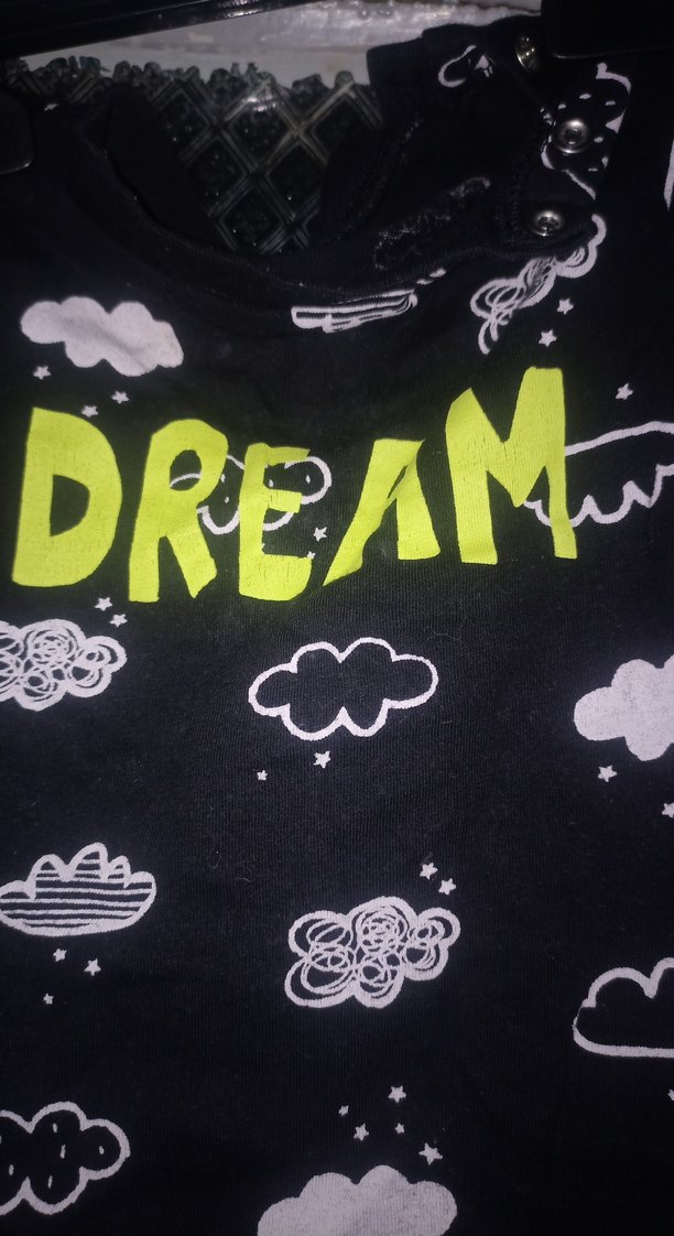 Çocuk Siyah Pamuklu Baskılı Tişört - Görsel 4