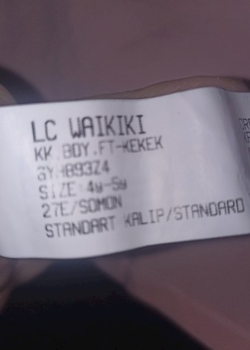 Kız Çocuk Pembe Somon renk Kelebek Baskılı Tişört - Görsel 5