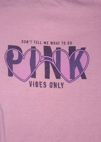 Kız Çocuk Pembe Rock Punk Baskılı Tişört - Görsel 3