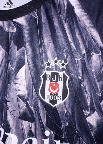 Beşiktaş Siyah Baskılı Kısa Kollu Forma - Görsel 2