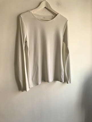 Beyaz uzun kollu tshirt