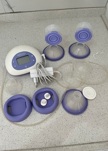 Elektrikli Göğüs Pompası Mor ve Gri