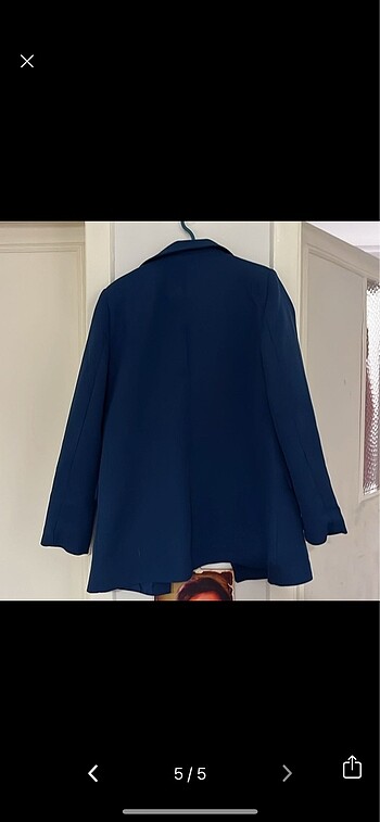 l Beden Saks mavisi blazer ceket
