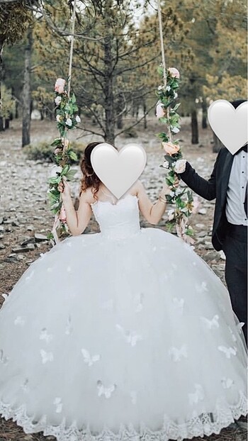 Gelinlik Kelebekli gelinlik