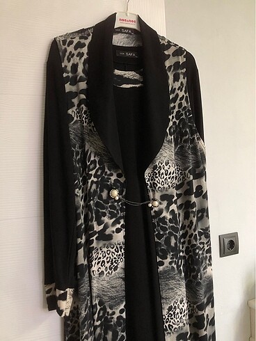 50 Beden LEOPAR DESENLİ ELBİSE