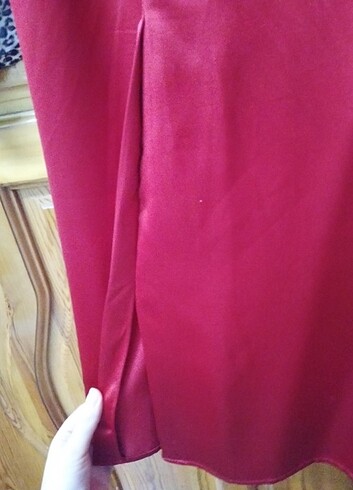 Zara Zara saten midi elbise 