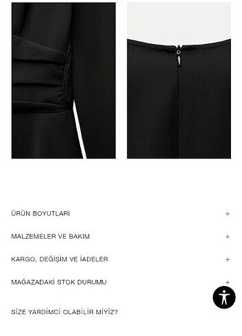 l Beden Zara mini elbise