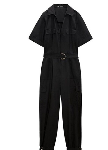 Poplin kargo tulum