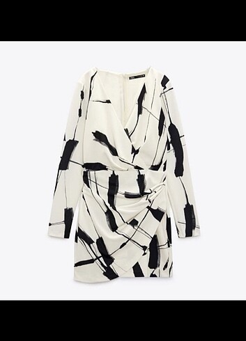 Zara desenli elbise